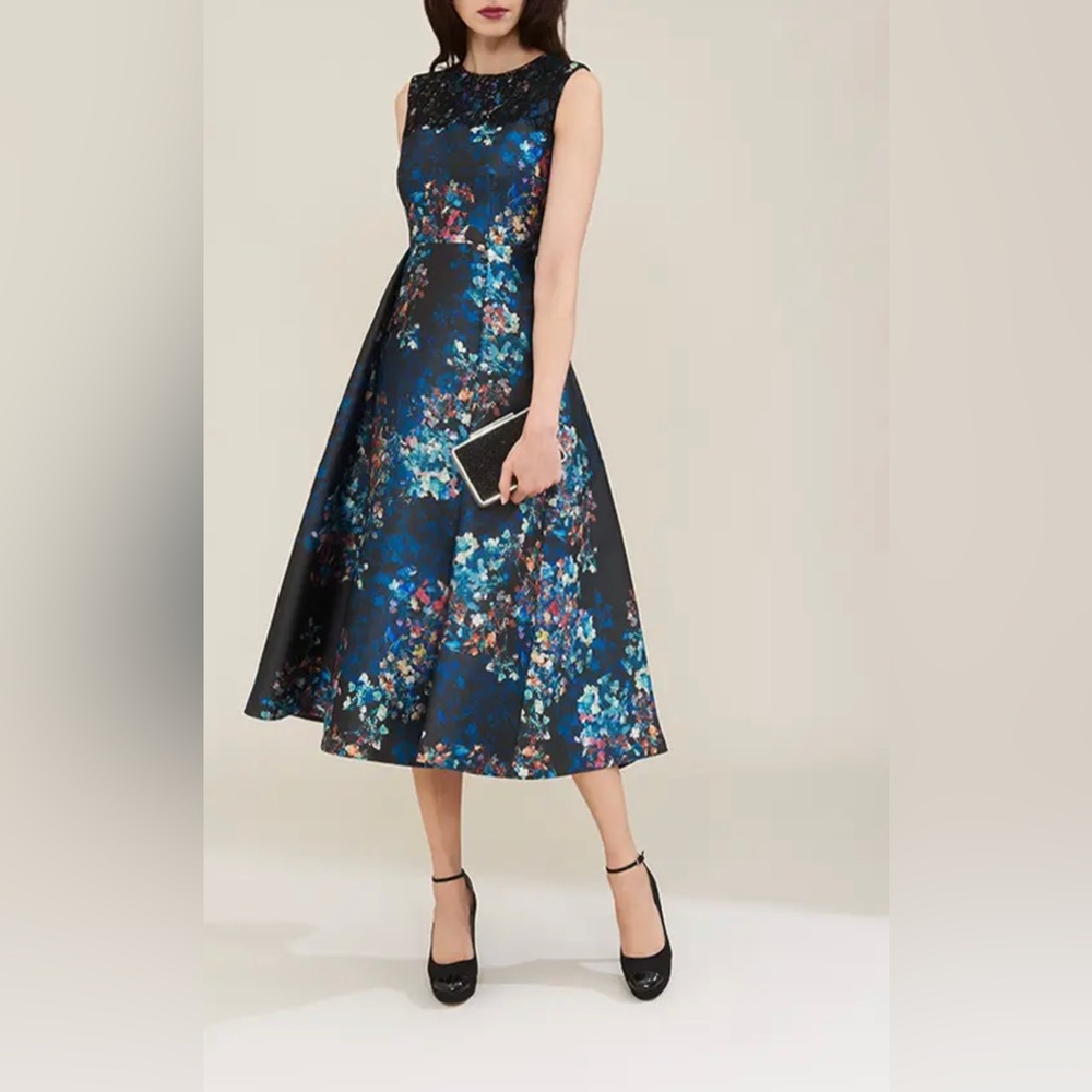 L.K.Bennett KENSAL Floral Print Midi Dress